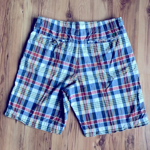 American Eagle Distressed Plaid Shorts Blue Size 32 Men’s - Picture 2 of 15